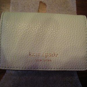 Kate Spade Eva micro tri fold wallet Mint Frosting